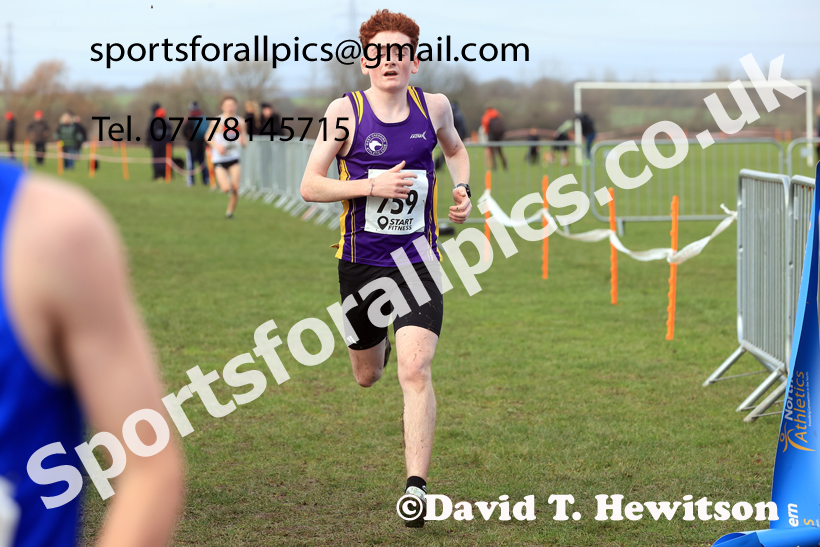 Mens Under-17s 2026 Northern Cross Country Champs., Pontefract Racecourse, Pontefract. Photo: David T. Hewitson/Sports for All Pics